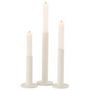 Voir la diapositive 2 : Paris Prix Lot de 3 Chandeliers Déco  Mat  21cm Blanc