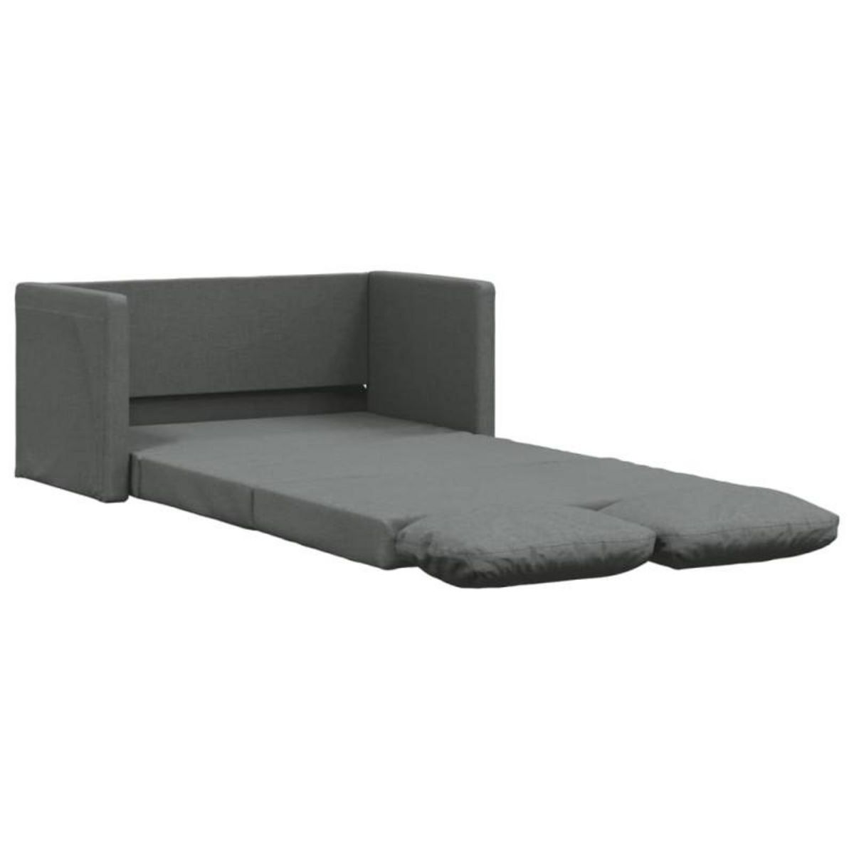 VIDAXL Canapé lit 2 en 1 gris foncé 112x174x55 cm tissu