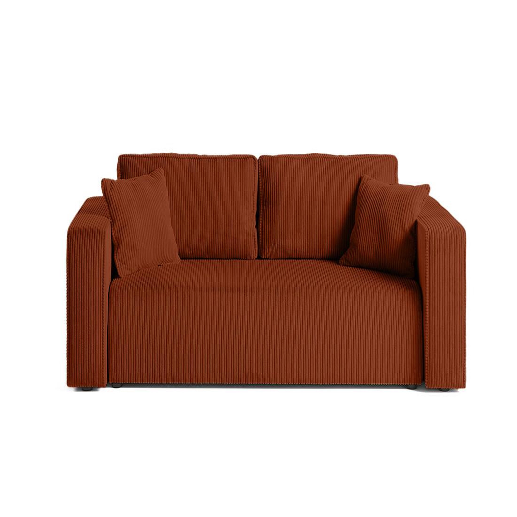 Voir la diapositive 1 : BEST MOBILIER Topaze - canapé droit 2 places - en velours côtelé