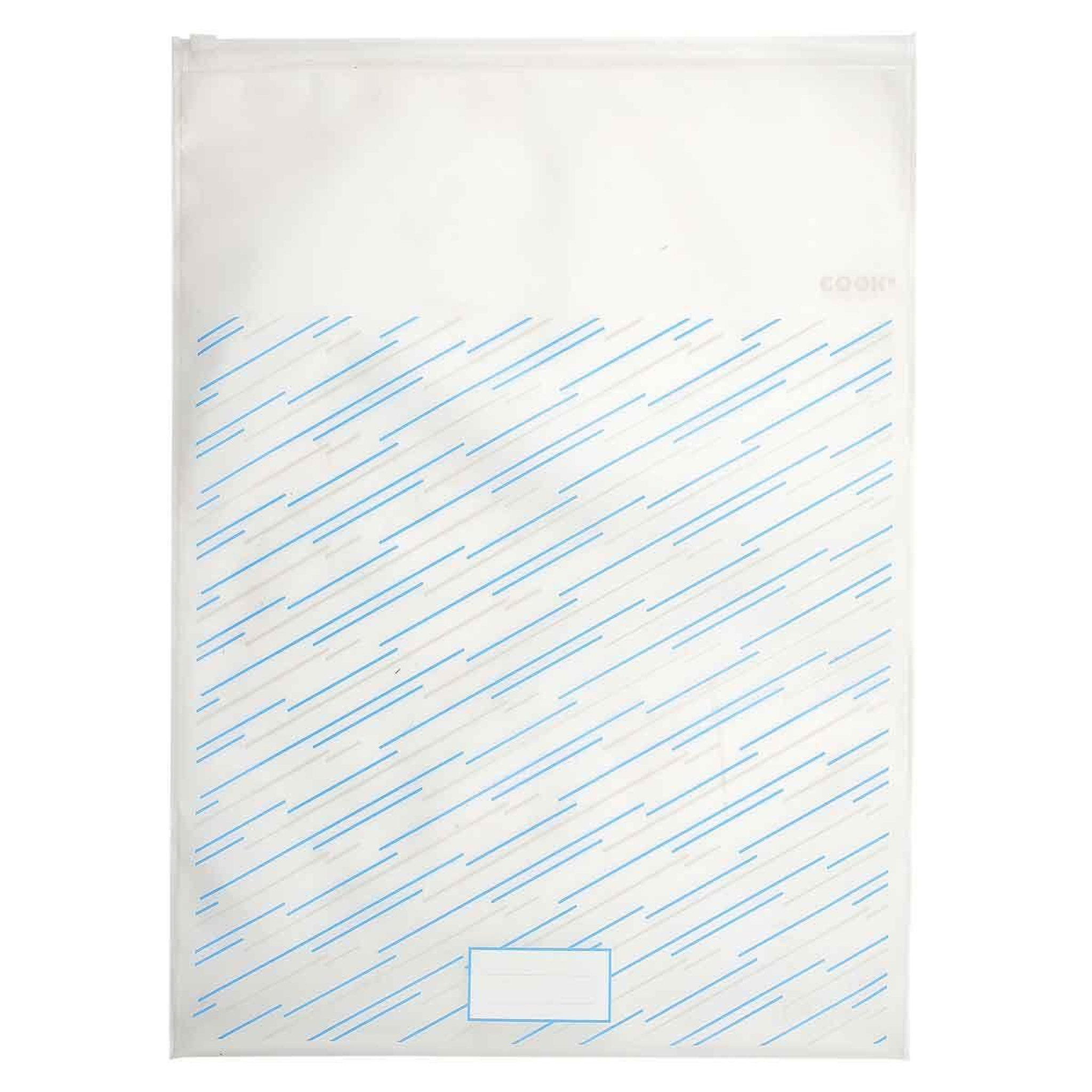 Voir la diapositive 2 : COOK CONCEPT Lot de 3 sacs de congélation  réutilisables  41cm transparent