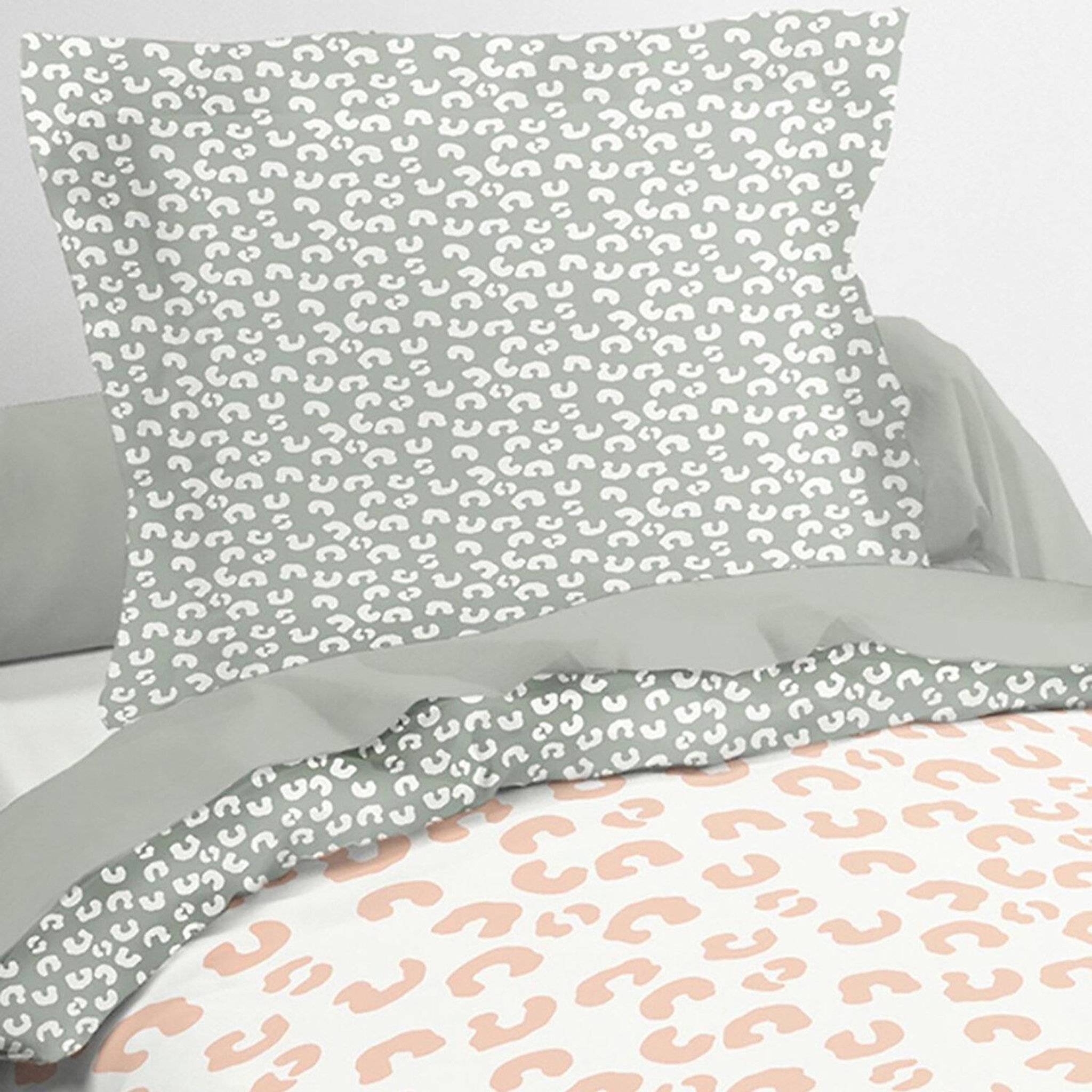Voir la diapositive 2 : Home collection Parure housse de couette 140x200cm 100%coton 57fils happy 1.18
