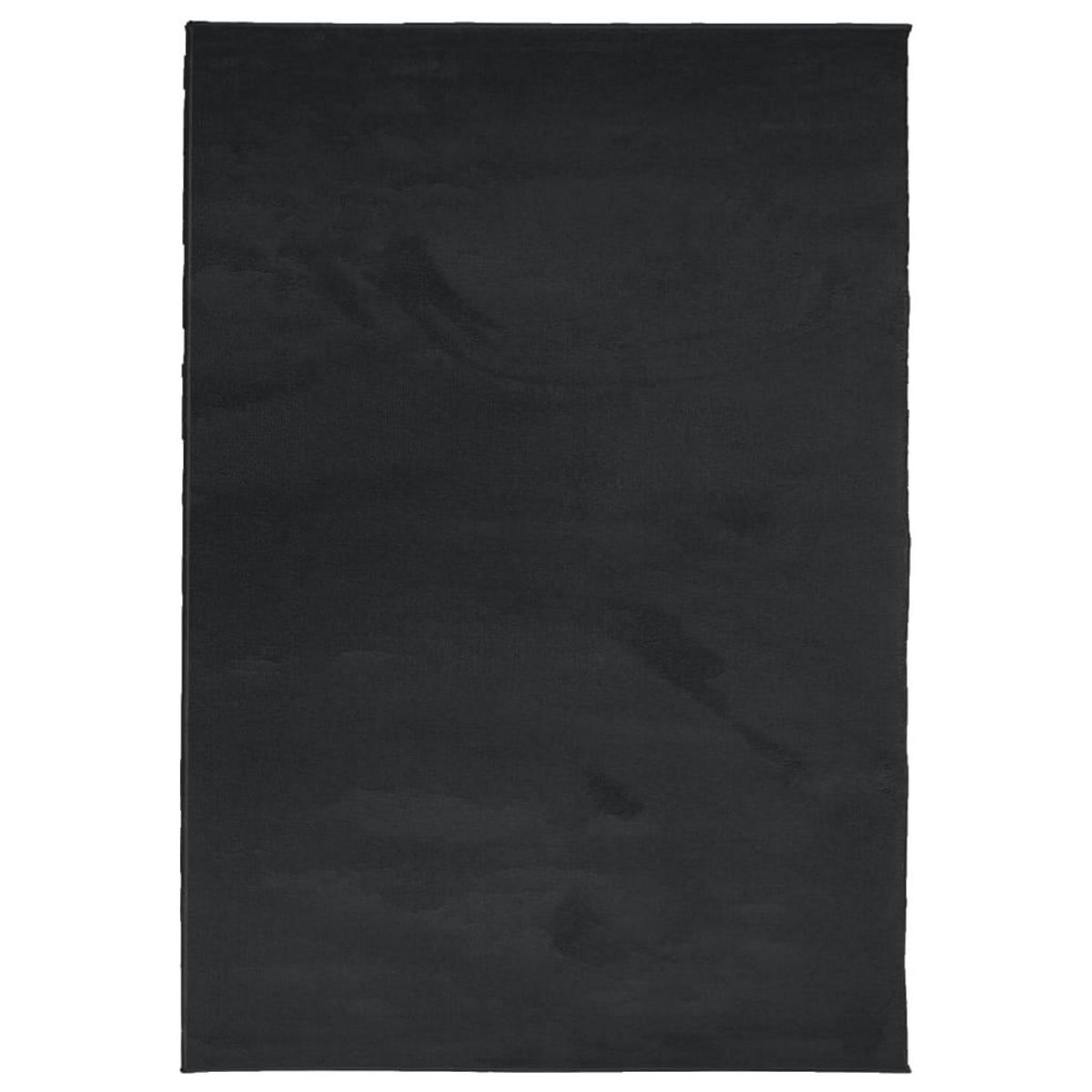 VIDAXL Tapis OVIEDO a poils courts noir 140x200 cm