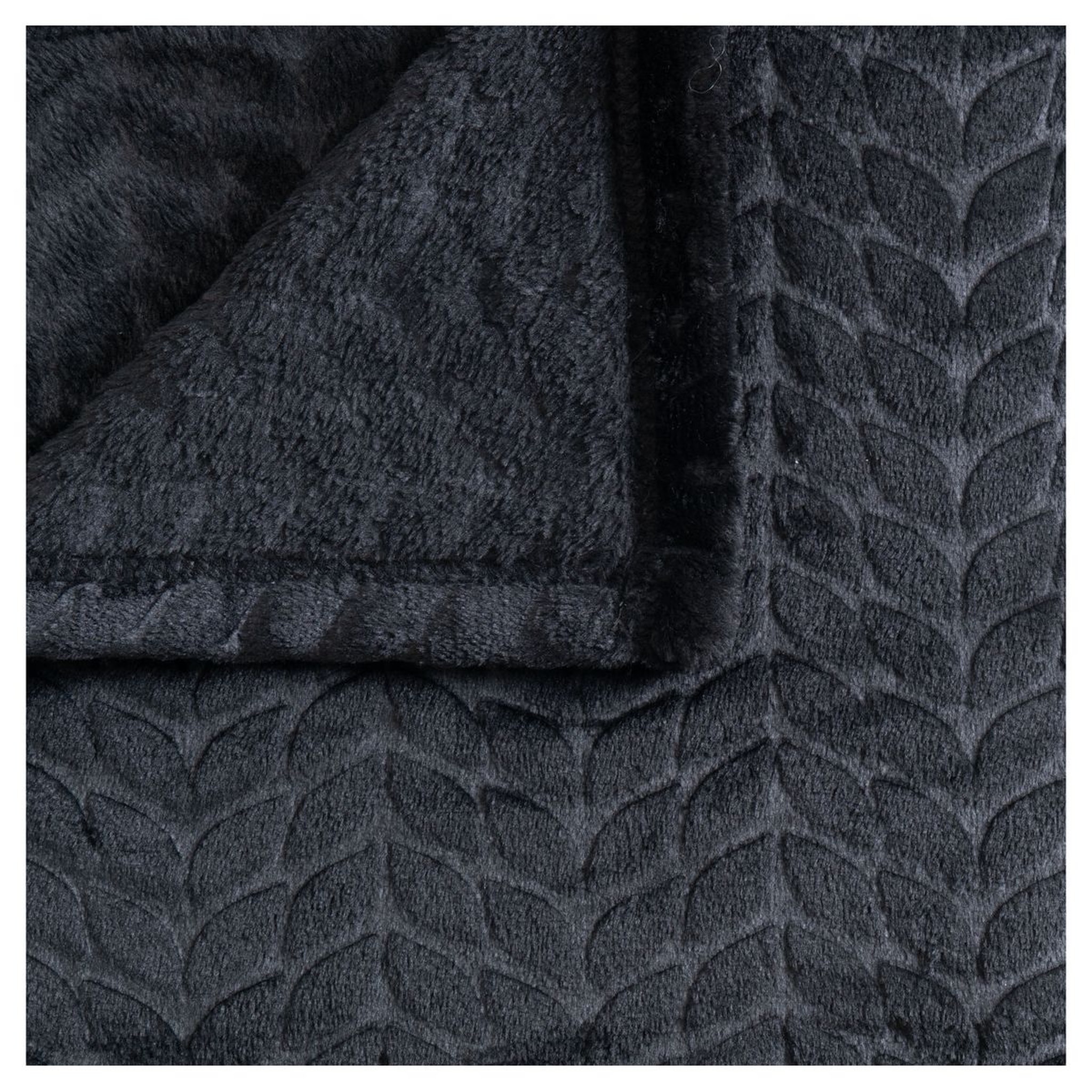 Voir la diapositive 2 : ACTUEL Plaid uni en flanelle 230gsm