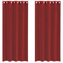 Voir la diapositive 2 : VIDAXL Rideaux en voile avec œillets 2 pcs rouge bordeaux
