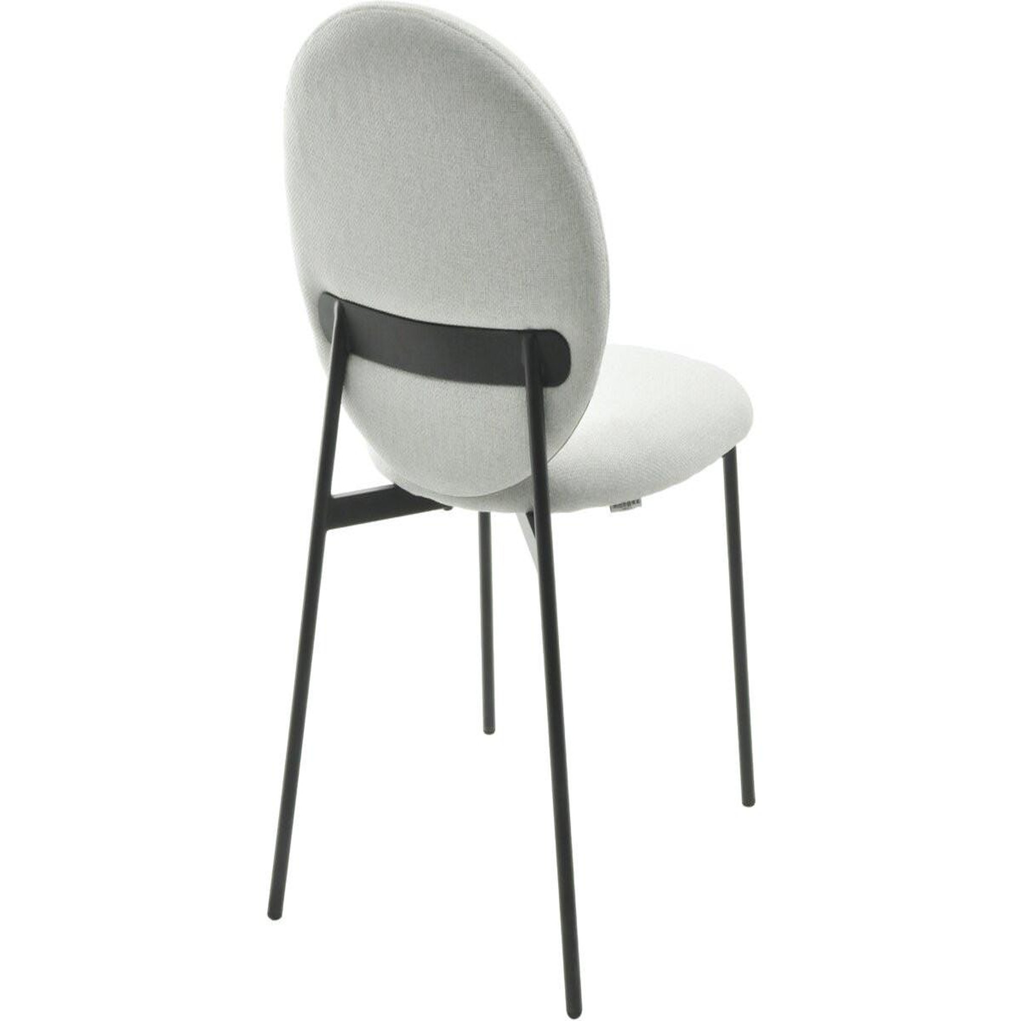 Voir la diapositive 6 : Habitat et Jardin Lot de 2 chaises de salle à manger en métal  perla  - gris clair
