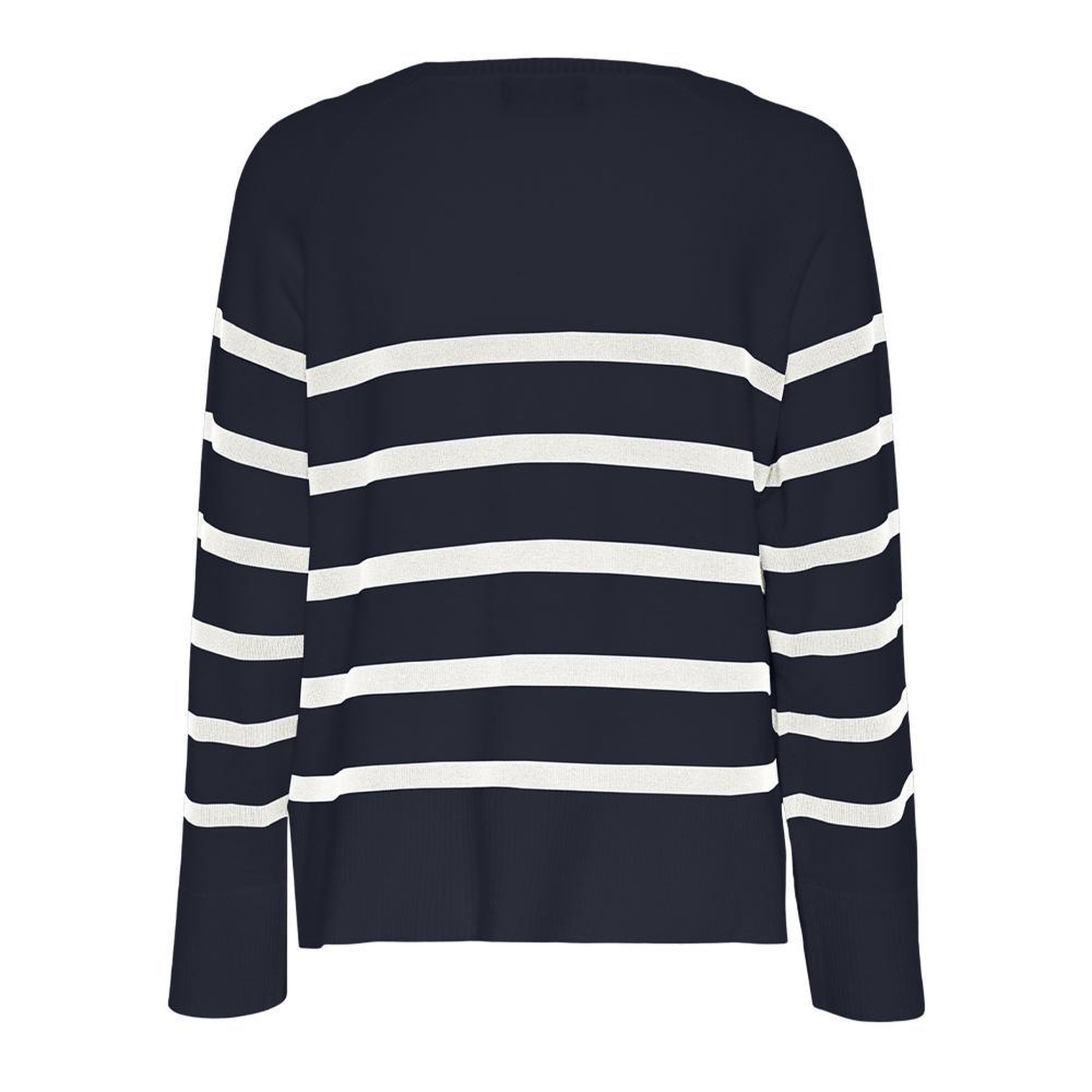 Voir la diapositive 2 : Pieces Pull Marine/Blanc Femme Pieces Sia