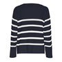 Voir la diapositive 2 : Pieces Pull Marine/Blanc Femme Pieces Sia