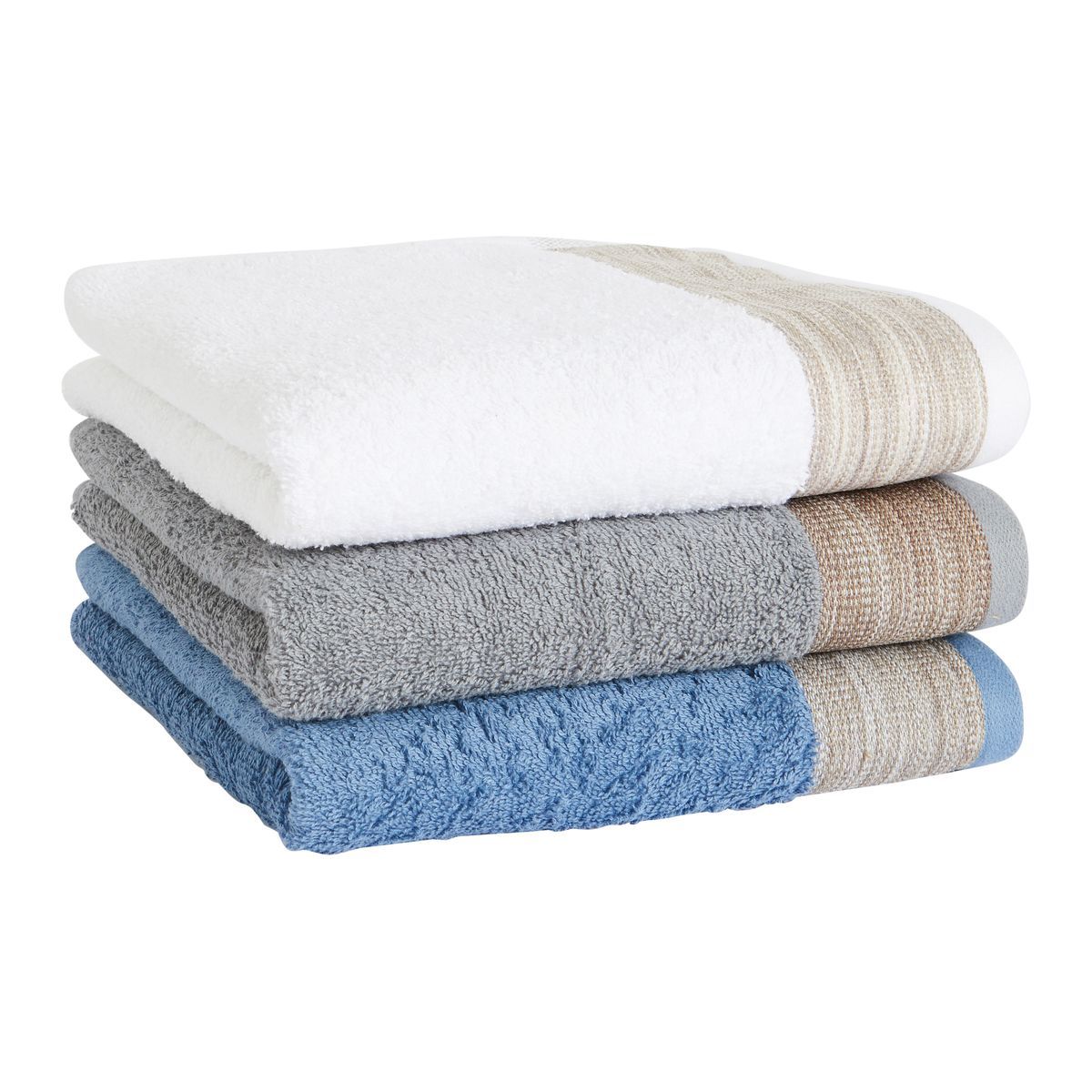 ACTUEL Serviette invité fantaisie en coton 450 g/m²