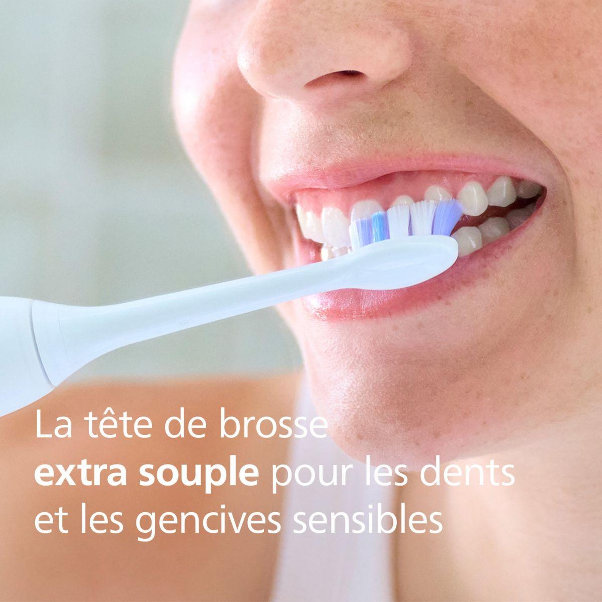Voir la diapositive 2 : Philips Brossette dentaire sonicare lot de 2 - hx6052/87 white sensitive s2
