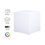 Voir la diapositive 3 : SWEEEK Cube lumineux LED 40cm 16 couleurs résistant à l'eau rechargeable, avec télécommande
