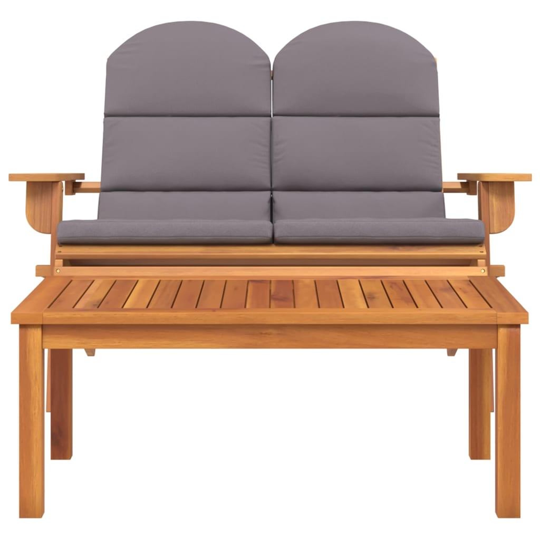 Voir la diapositive 3 : VIDAXL Ensemble de salon de jardin Adirondack 2 pcs bois acacia solide