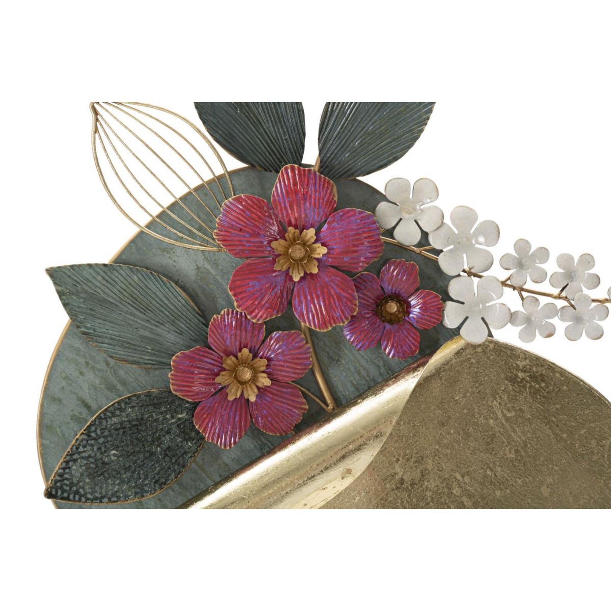 Voir la diapositive 2 : Paris Prix Décoration murale ronde en métal  gard  74cm multicolore