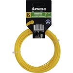 ARNOLD Fil de coupe-bordure rond en nylon 2,0 mm × 15 m
