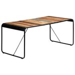 VIDAXL Table a manger 180x90x76 cm Bois de recuperation massif