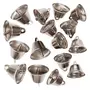 RICO DESIGN 16 petites cloches en métal argenté