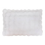 ATMOSPHERA Coussin Effet Fourrure 3D  Zephy  50x80cm Blanc