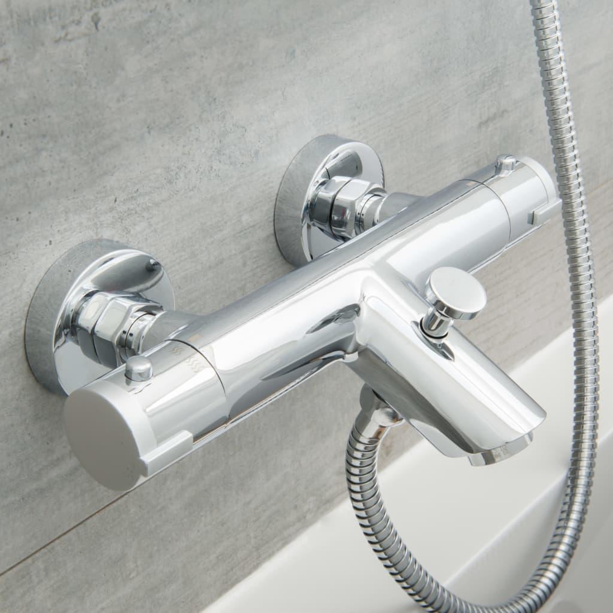 Voir la diapositive 2 : SCHUTTE SCHÜTTE Mitigeur de douche thermostatique LONDON