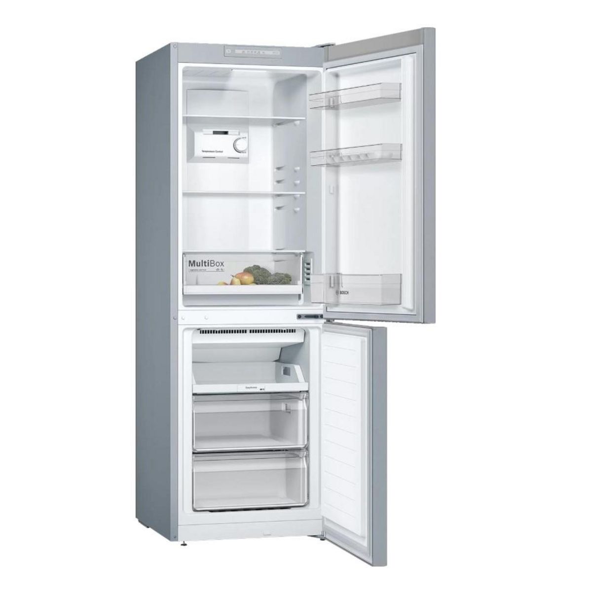 BOSCH Réfrigérateur combiné 60cm 279l nofrost inox - kgn33nleb
