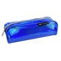 Voir la diapositive 1 : EXACOMPTA Trousse rectangle bleue effet métalisée