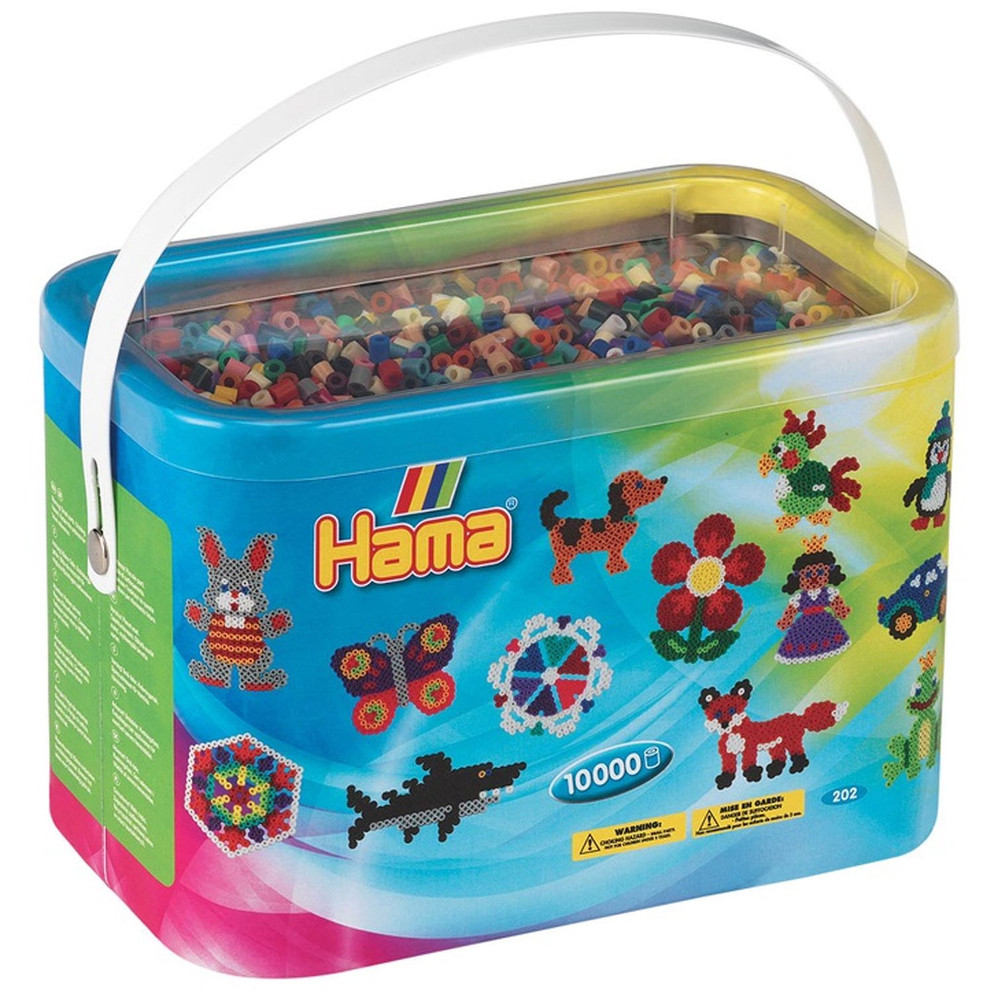 Voir la diapositive 1 : Hama Baril de 10 000 perles à repasser - 22 couleurs