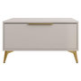 Voir la diapositive 1 : BEST MOBILIER Boccioni - table basse - beige - 1 tiroir - 104 cm