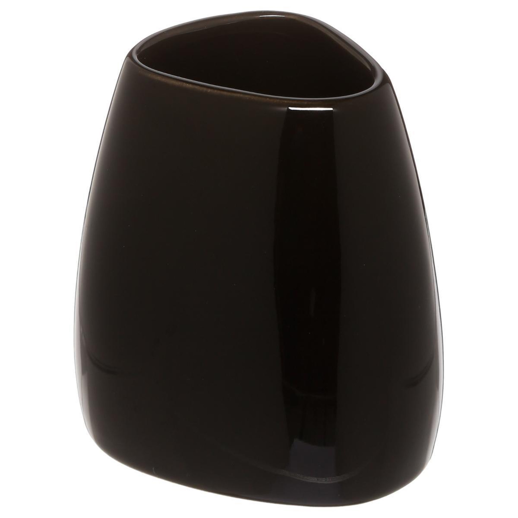 FIVE Gobelet salle de bain  galet  9cm noir