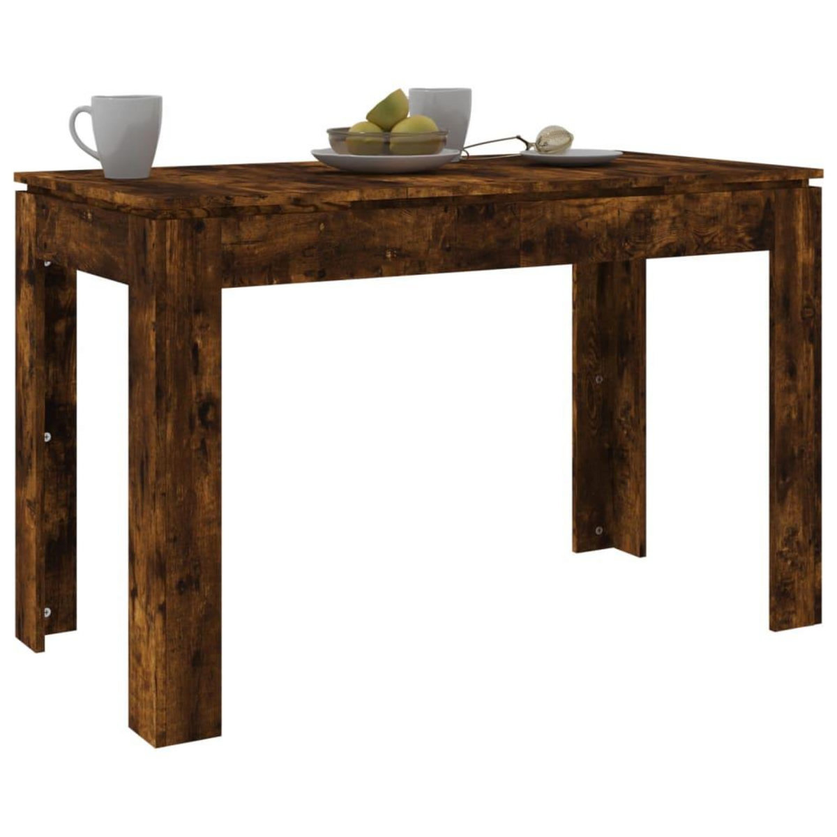 VIDAXL Table a dîner chene fume 120x60x76 cm bois d'ingenierie
