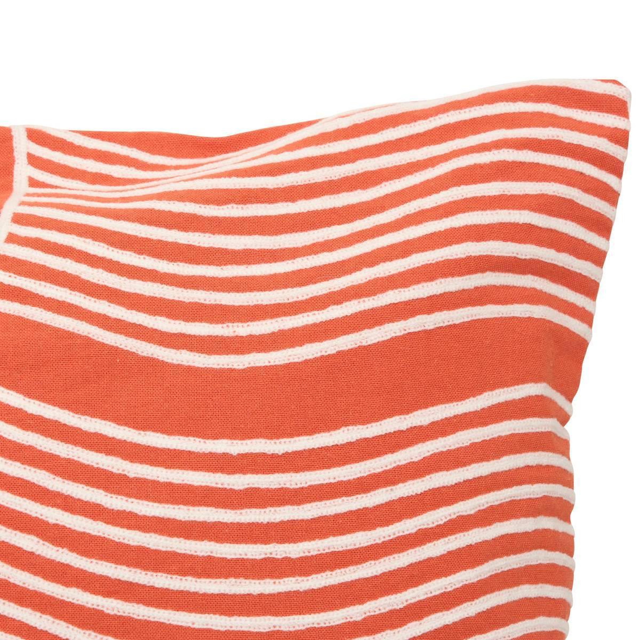 Voir la diapositive 2 : ATMOSPHERA Coussin déco en coton  nippon line  38x58cm orange