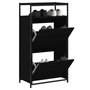 Voir la diapositive 1 : VIDAXL Armoire a chaussures noir 60x34x112 cm bois d'ingenierie