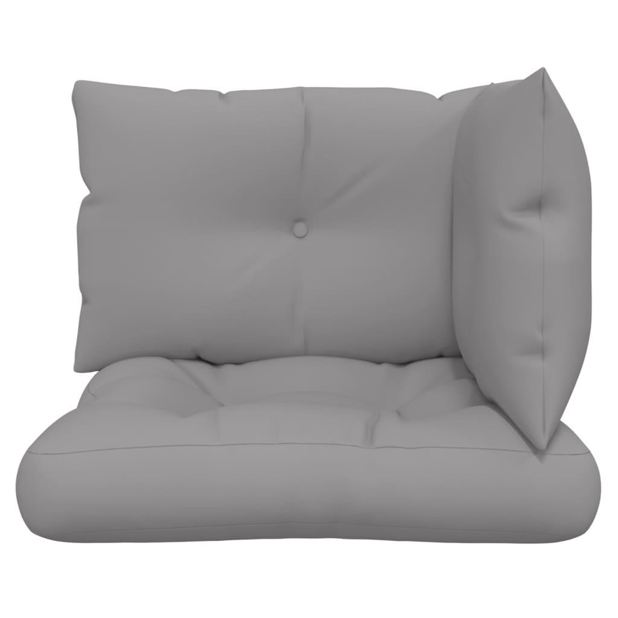 Voir la diapositive 5 : VIDAXL Coussins de palette lot de 3 gris tissu
