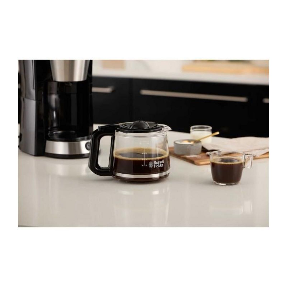Russell Hobbs Cafetiere - RUSSELL HOBBS - HEATON - 1,25 L - Noir / Inox