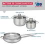 Voir la diapositive 2 : ELO Ensemble de 2 Poêles de cuisson 28 et 32 cm et 2 faitouts 16 et 20 cm Elo Profi Brillant