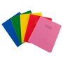 POUCE Lot de 5 protèges cahiers 17x22cm opaques coloris assortis