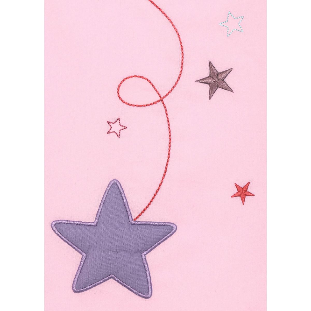 PTIT BASILE Housse de couette Bébé coton Bio 100x140 cm Pluie d'étoiles