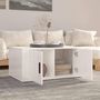 Voir la diapositive 3 : VIDAXL Table basse Blanc brillant 80x50x36 cm Bois d'ingenierie