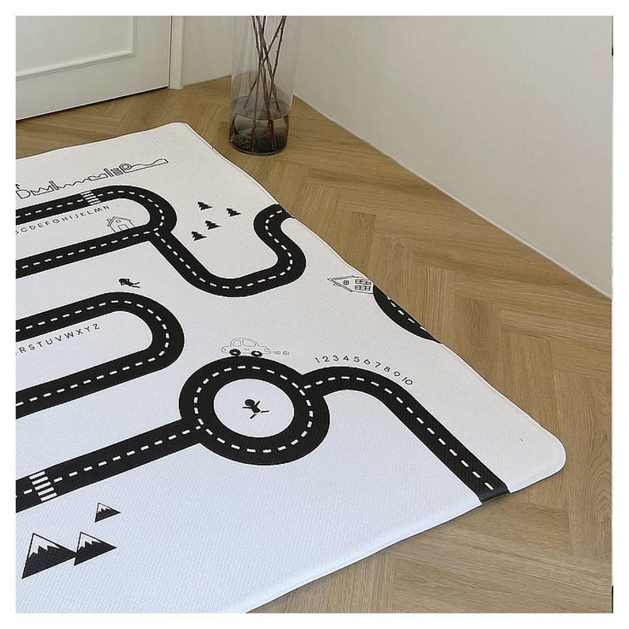 Voir la diapositive 2 : DWINGULER Tapis d'éveil road trip gris