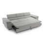 Voir la diapositive 3 : BEST MOBILIER Pablo - canapé 3 places - convertible avec têtières réglables - en velours côtelé