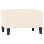 Voir la diapositive 2 : VIDAXL Banc Creme 70x35x41 cm Velours