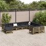 Voir la diapositive 3 : VIDAXL Salon de jardin avec coussins 10 pcs bois de pin impregne