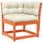 Voir la diapositive 4 : VIDAXL Salon de jardin 5 pcs avec coussins cire marron bois pin massif