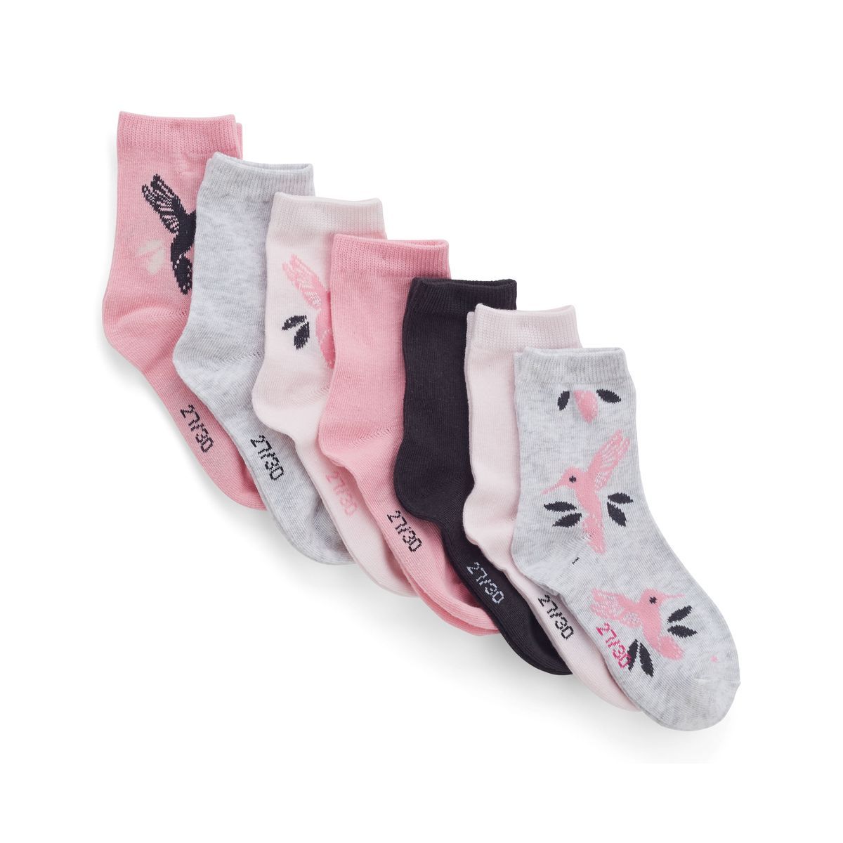 IN EXTENSO Lot de 7 paires de chaussettes fille