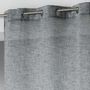 Voir la diapositive 2 : Paris Prix Rideau Voilage à Œillets  Carlin  140x240cm Anthracite