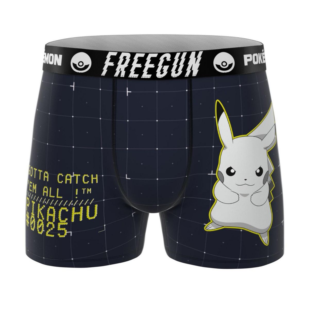 FREEGUN Lot de 3 boxers homme Pokemon