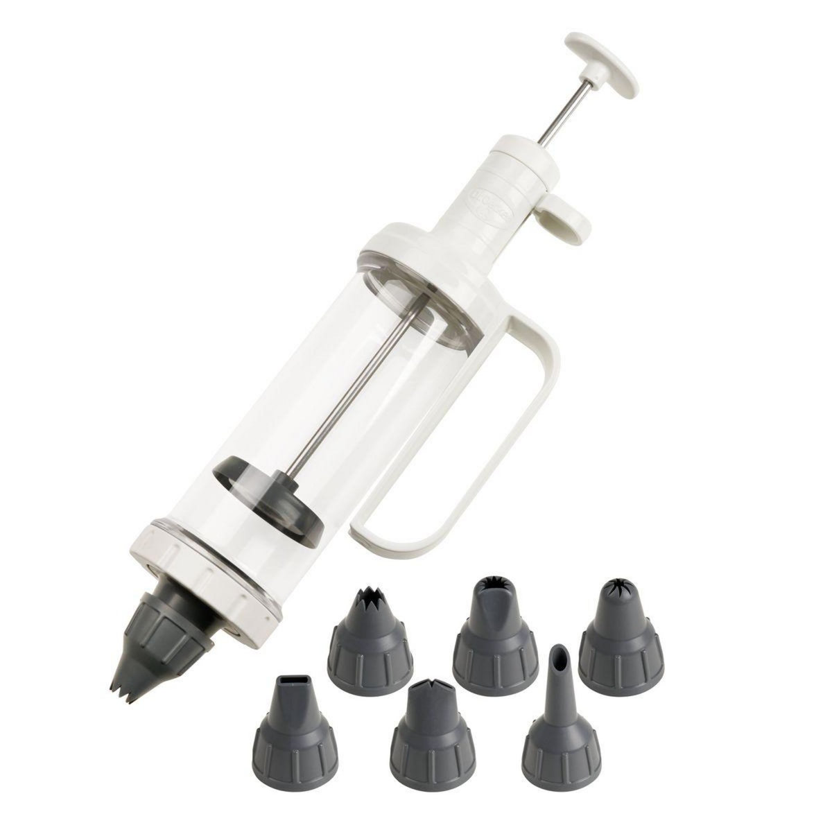 DR.OETKER Seringue de pâtisserie et 6 embouts à motif Dr. Oetker Baker Edition