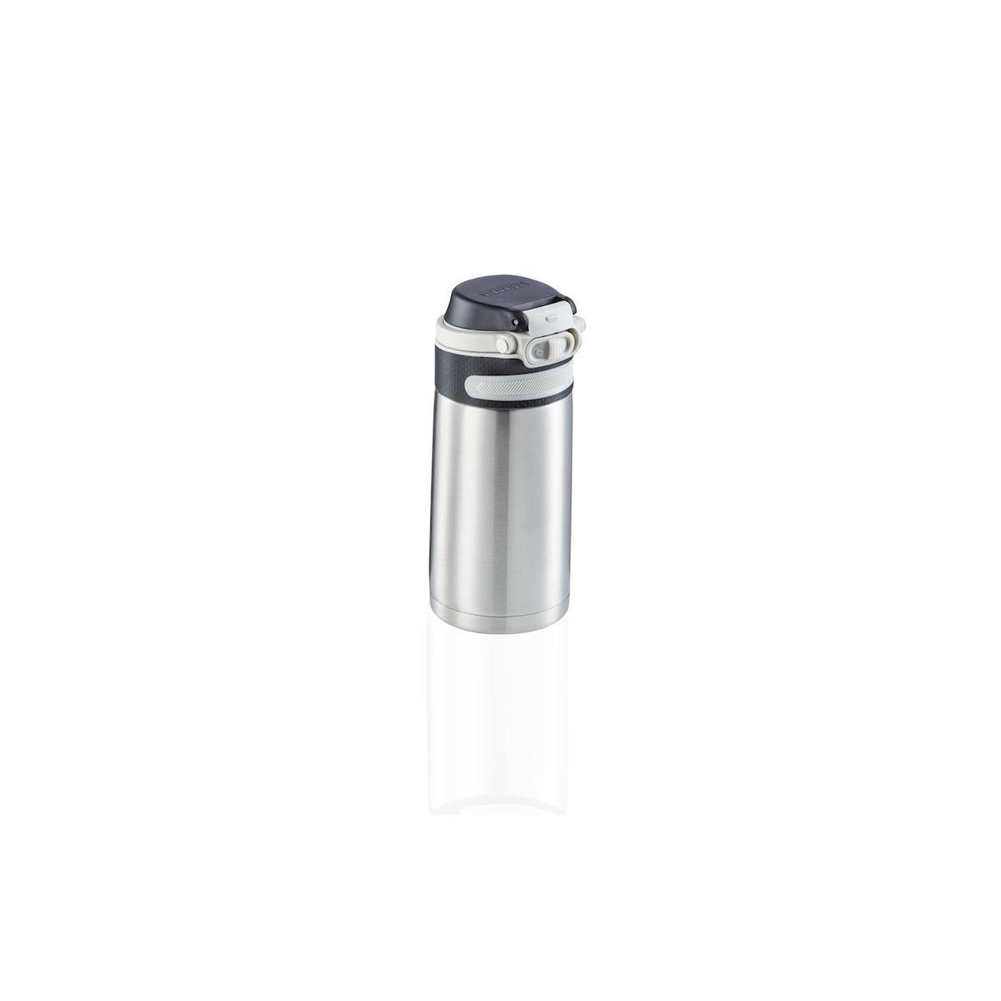 Leifheit Leifheit Flip Bouteille isotherme avec joint hermétique et résistant à la chaleur 350 ml Argent