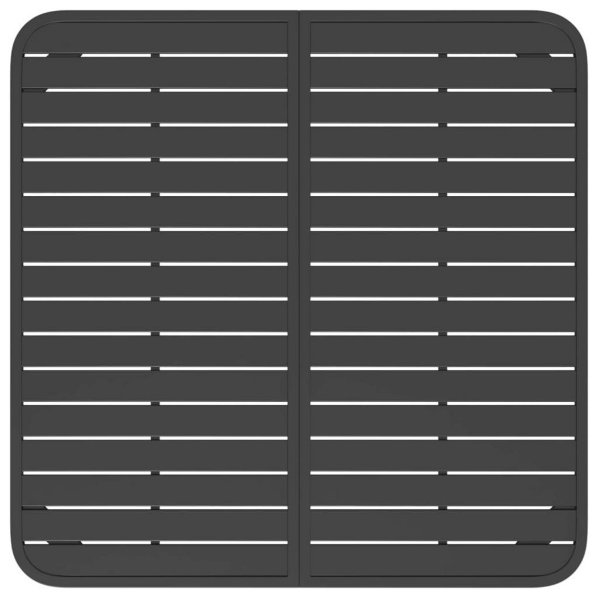 VIDAXL Table de jardin anthracite 100x100x71 cm acier