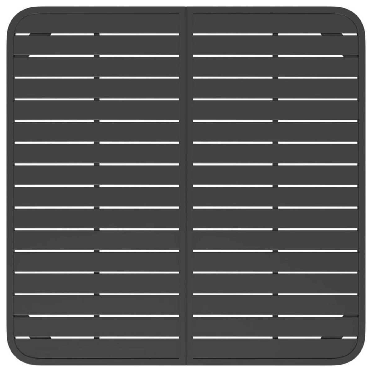 VIDAXL Table de jardin anthracite 100x100x71 cm acier