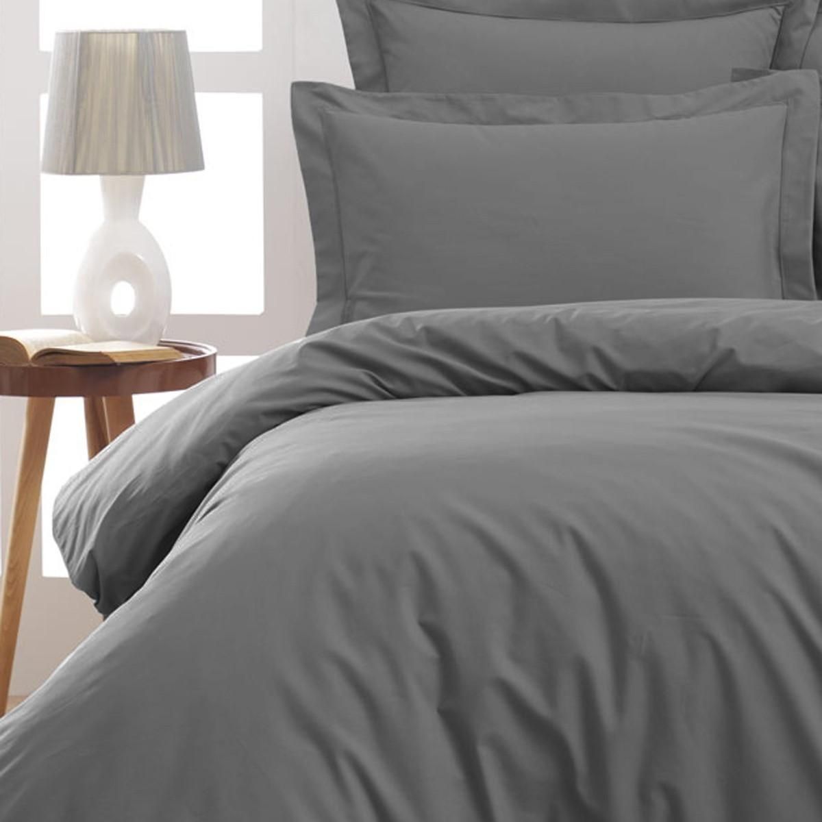 Sensei Maison Lot de 2 taies d'oreiller en percale de coton SOFT PERCALE