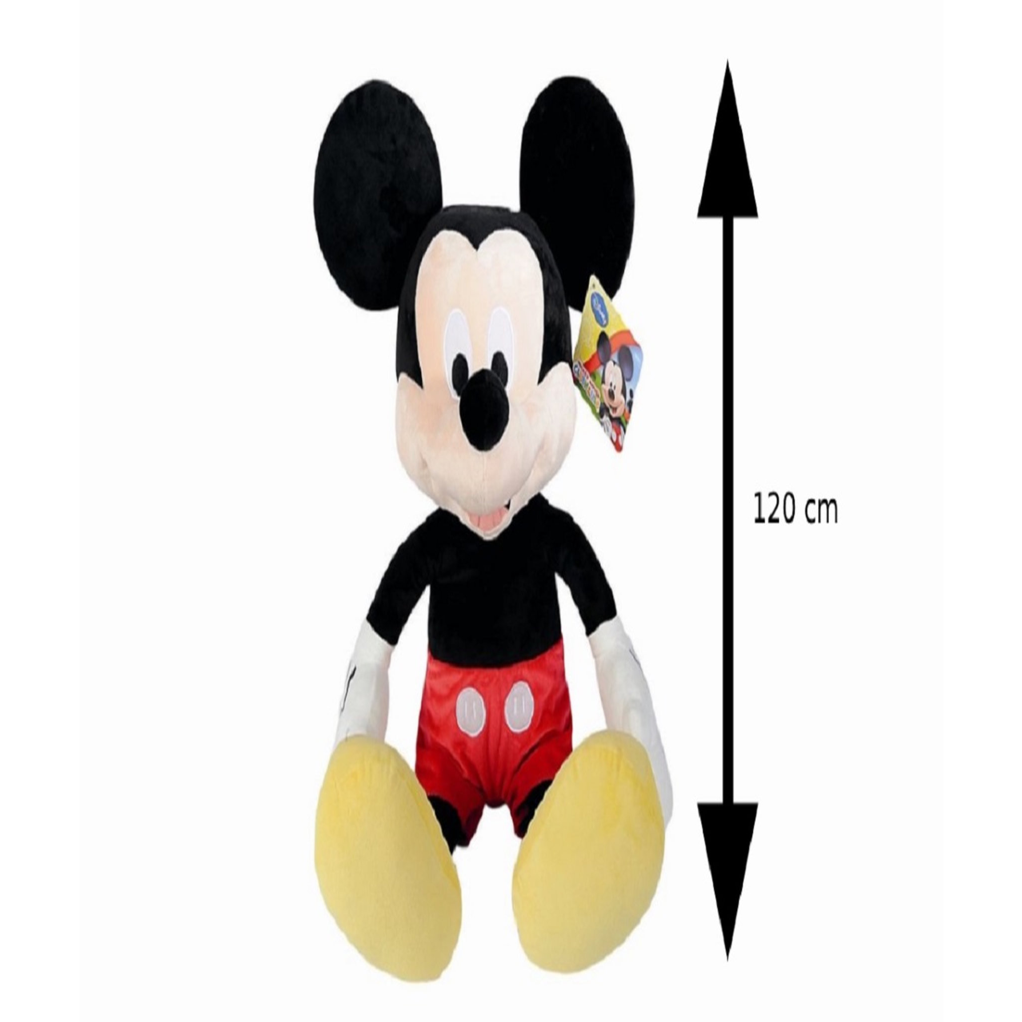 Voir la diapositive 2 : Peluche Géante Mickey 120 cm Disney 