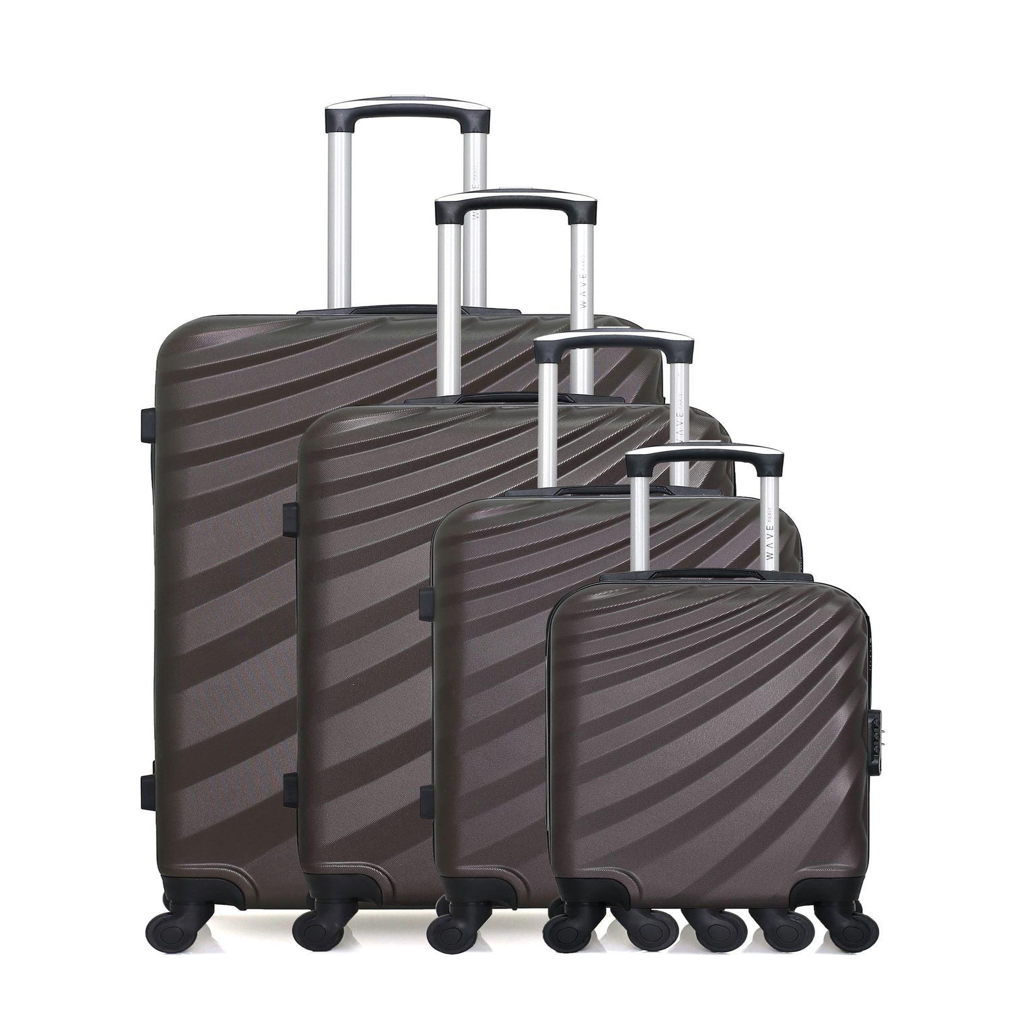 WAVE PARIS Wave paris - set de 4 valises danube-m. Coloris disponibles : Bleu, Orange, Gris, Rouge
